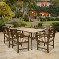 Renaissance Renaissance Outdoor 7-piece Hand-scraped Wood Patio Dining Set  - V1300SET7 V1300SET7